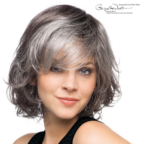 Graue haare strähnchen  width=
