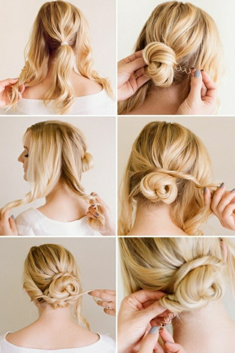 Frisuren halblange haare hochstecken