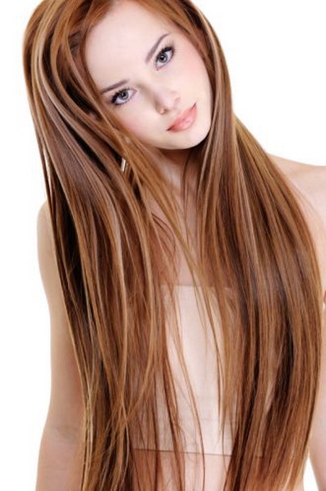 Hellbraune haare mit blonden strähnen