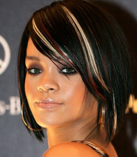 Schwarze haare blonde strähnchen