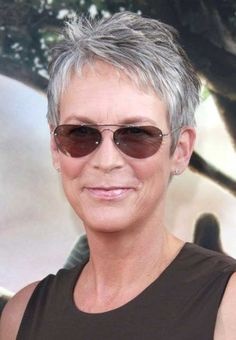 Short hairstyles for over 60 with glasses