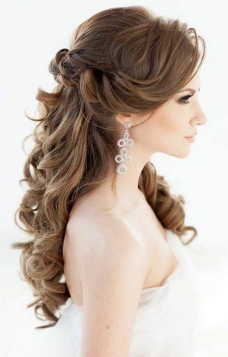 Frisur hochzeit locken